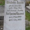 Rauner Wendelin 1892-1953 Katharina 1900-1978 Grabstein